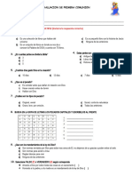 EVALUACION PRIMERA COMUNION