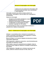 Sistemas Computacao Informacao 3°semestre