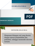 Sistem Bilangan Real