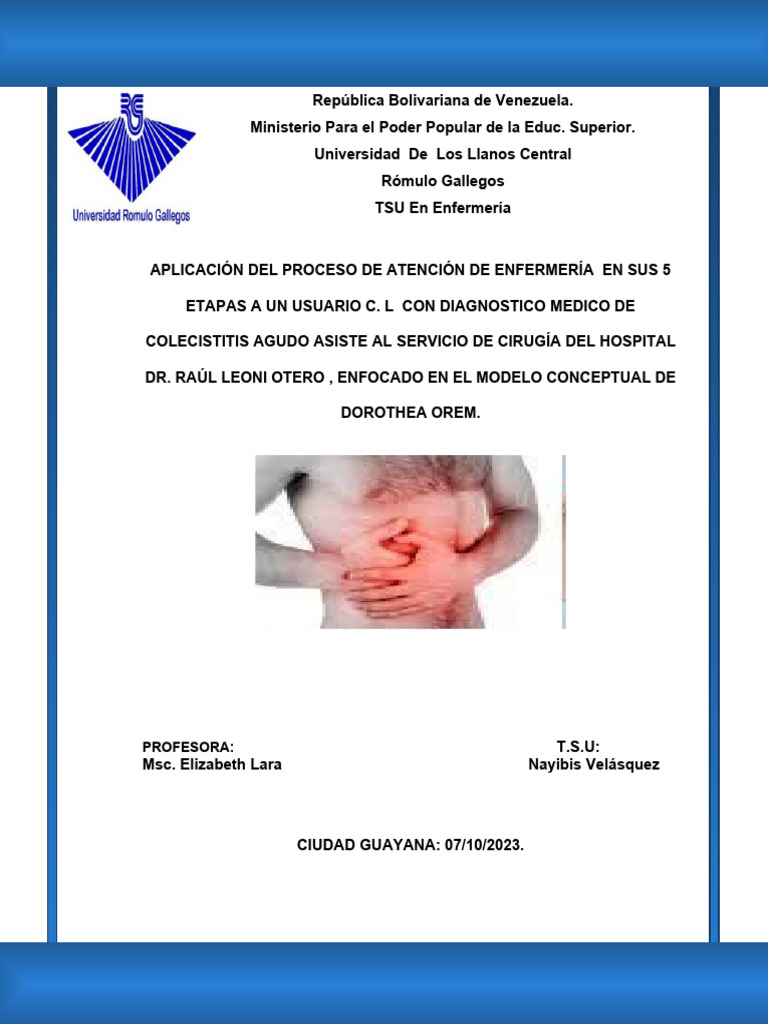 CASO DE Yanitza | Descargar gratis PDF | Enfermería | Especialidades ...