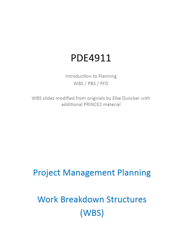 Project Management: WBS and SOW Guide | PDF | Business | Systems ...