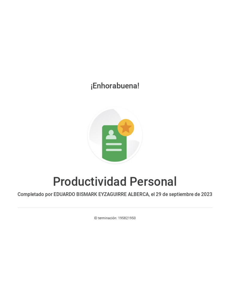 Productividad personal google pdf