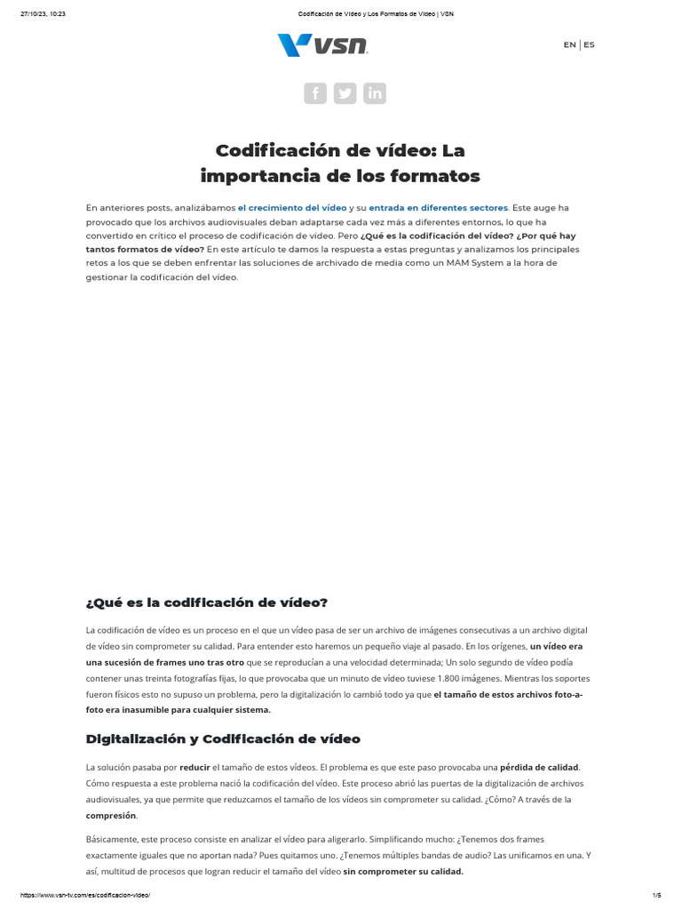 Codificación y formatos de vídeo Xvid | PDF | Códec | Compresión de datos