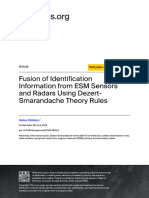 Fusion of Identification Information From ESM Sensors and Radars Using Dezert-Smarandache Theory Rules
