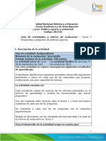 Guía de Actividades y Rúbrica de Evaluación - Unidad 2 - Tarea 3 - Respuestas A Preguntas de Políticas Agrarias