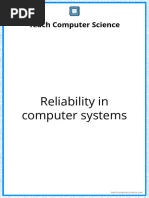 Flashcards - 02 Reliability in Computer Systems