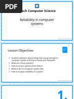 Presentation - 02 Reliability in Computer Systems