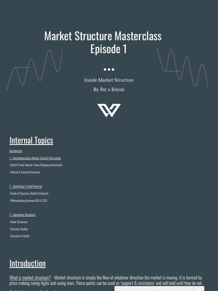 Market Structure Masterclass - Inside Market Structure | PDF