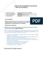 Taller 3 - Aplicar La Técnica de Normalización A Una Base de Datos en Una Empresa