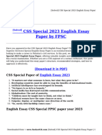CSS Special 2023 English Essay Paper by SeekerGK