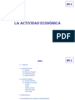 UT1.1 La Actividad Económica. Introducción Contabilidad