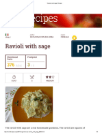 Ravioli With Sage - Recipe