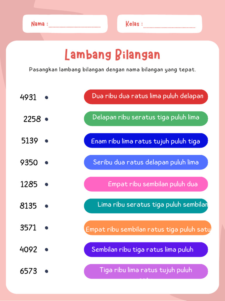 LKPD Bilangan Cacah Kelas 4 | PDF