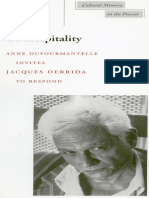 (Cultural Memory in The Present) Jacques Derrida, Anne Dufourmantelle - of Hospitality (Cultural Memory in The Present) (2000, Stanford University Press) - Libgen - Li