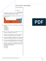 Lista de Exercícios - Tabela Periódica: REALIZE - TUTORIA EDUCACIONAL © Todos Os Direitos Reservados