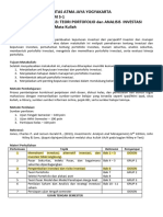 Teori Portfolio Analisis Investasi