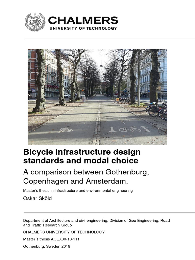 Bicycle Infrastructure Standards: Gothenburg vs. Copenhagen & Amsterdam ...