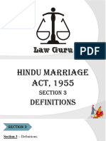 Section 3, Hindu Marriage Act, 1955
