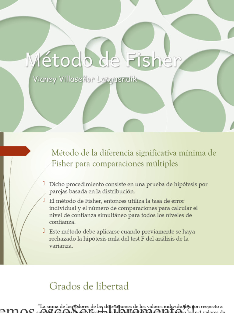 Método de Fisher PDF