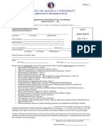 Application For Accreditation - Form 1