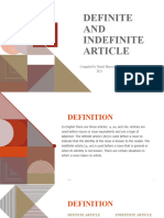 Definite and Indefinite Article