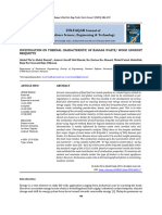 Investigation On Thermal Characteristic of Banana Waste Wood Sawdust Briquette - PUBLISHED