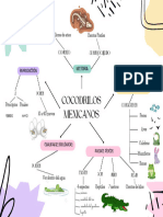 Mapa de Los Cocodrilos Mexicanos.