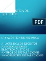 UT5 Acústica de Recintos