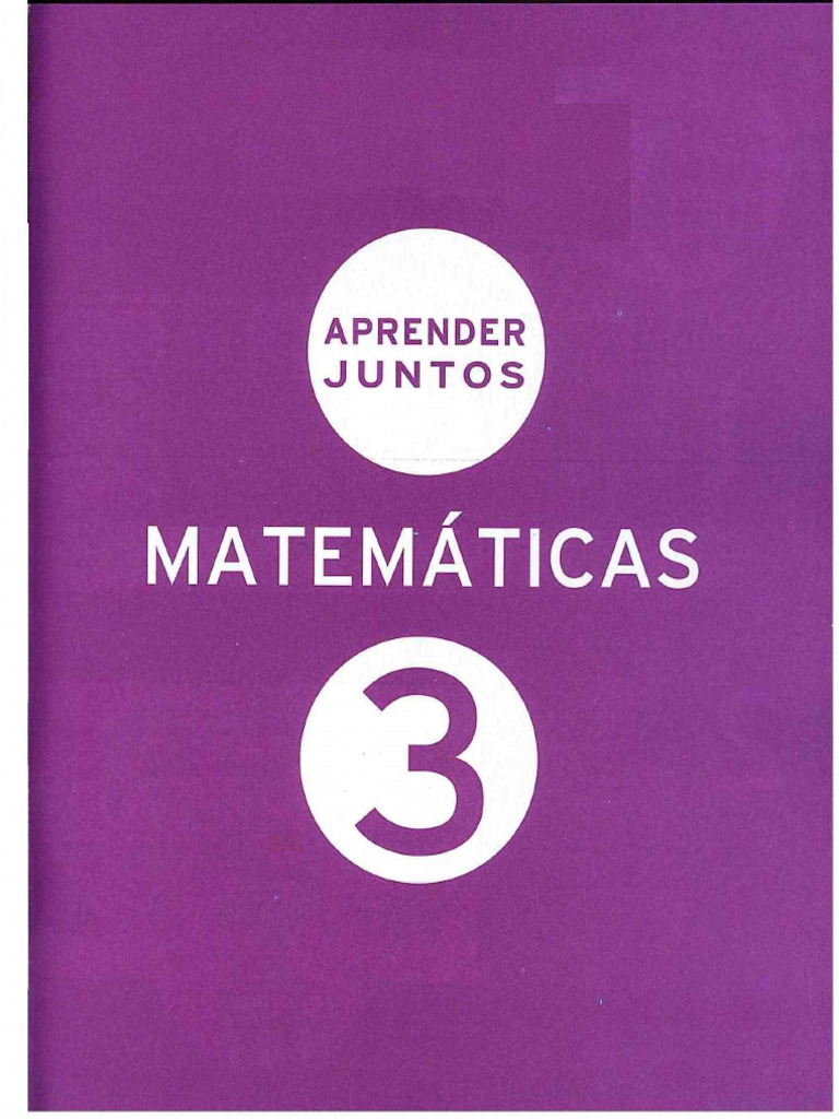 Aprender Juntos Matematicas 3 Pdf