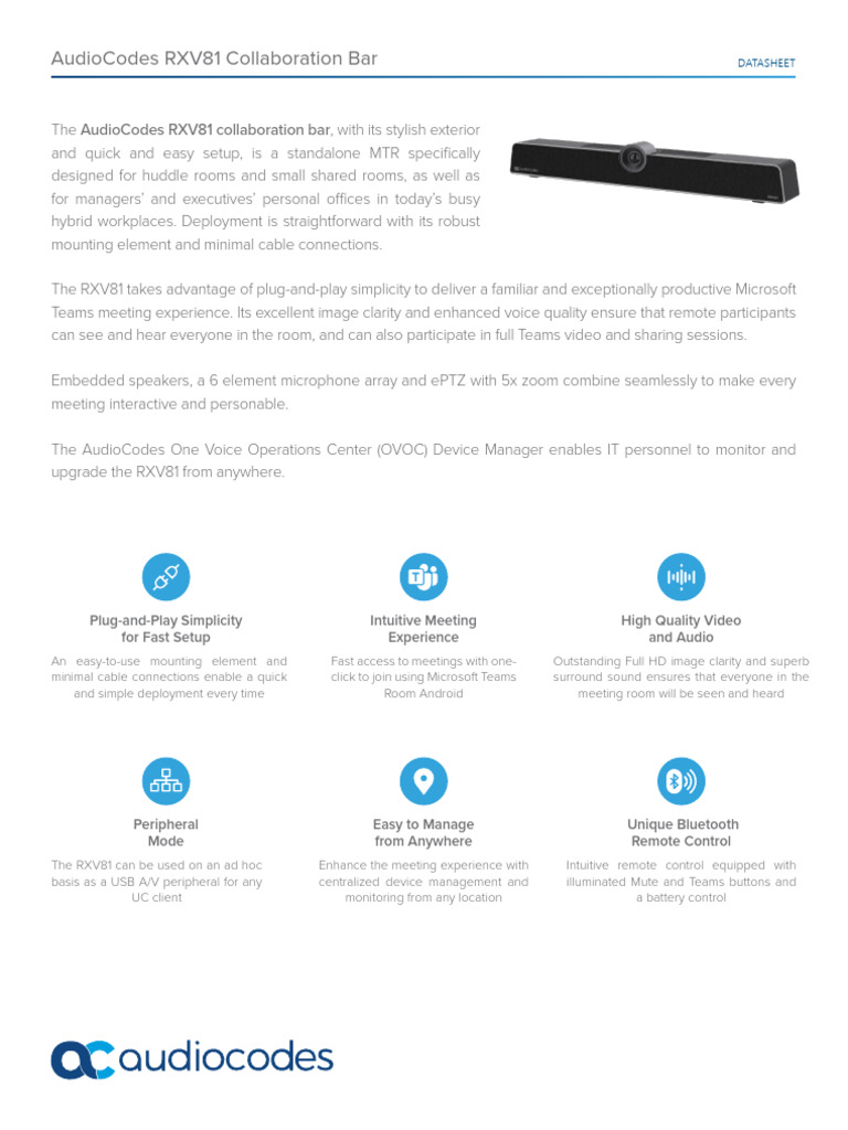 rxv81-standalone-microsoft-teams-rooms-on-android-datasheet-pdf-usb
