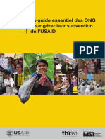 Le Guide Essentiel Des ONG Pour Gerer Leur Subvention de lUSAID