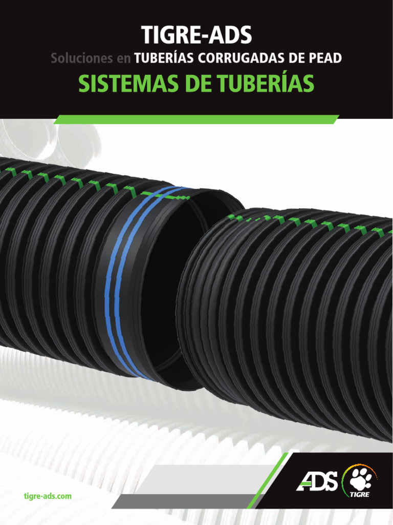 CATÁLOGO DE TUBOS CORRUGADOS PEAD - TIGRE ADS | PDF | Tubería ...