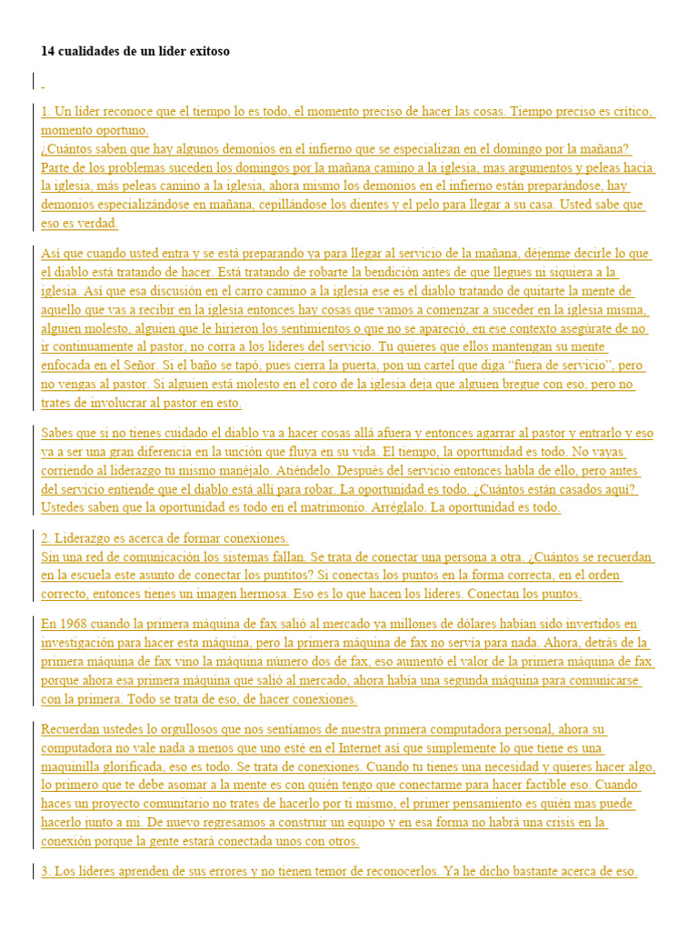 Cualidades Clave de un Líder Exitoso | PDF | Lealtad | Liderazgo