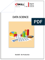 Data Science COURSE OUTLINE