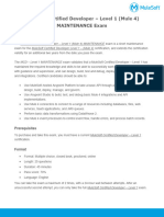 MCD Level1 Maintenance Datasheet