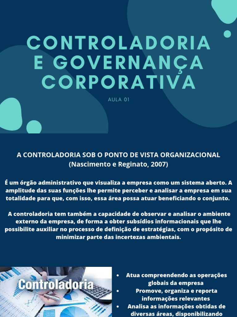 Controladoria e Governança Corporativa | PDF | Economia | Contabilidade