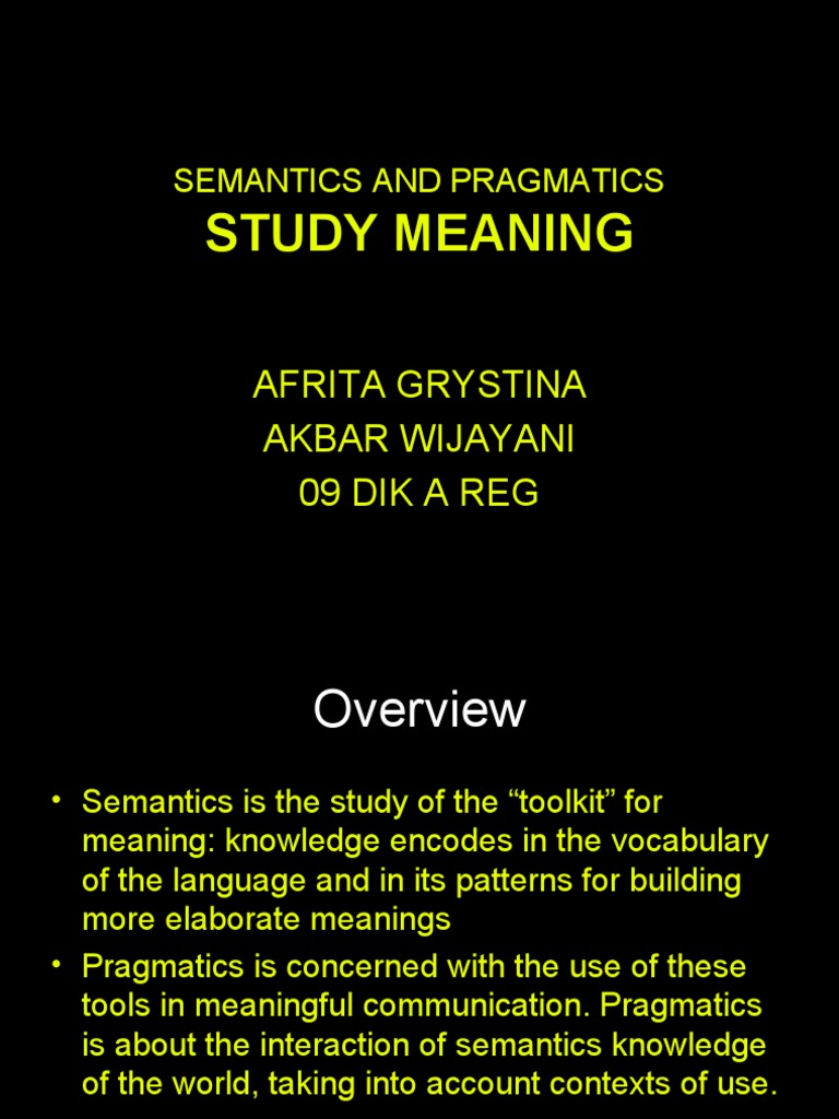 Semantics vs. Pragmatics Explained | PDF | Semantics | Semiotics