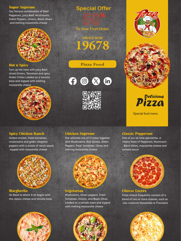 Pizza Menu PDF