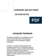 Computer Hardware and Softwre