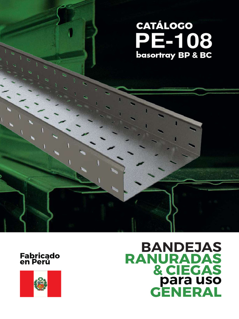 Bandejas Ranuradas y Ciegas PE-108 | PDF