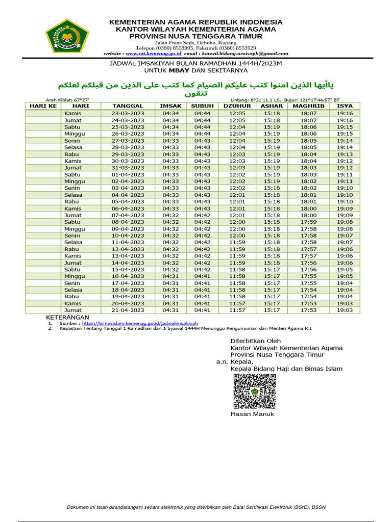 Jadwal Ramadhan PDF