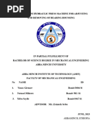 Hydraulic Press - Diagram, Working, Types & Application (PDF) | PDF ...