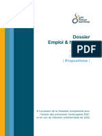 Dossier Emploi & Handicap: - Constats - Analyses - Propositions