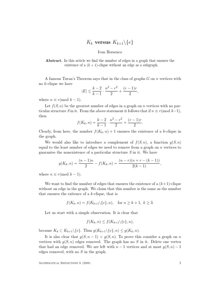 K - K Versus K - (k+1) - (E) | PDF | Mathematics | Mathematical Analysis