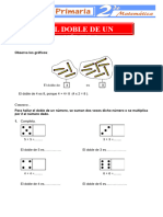 El Doble de Un Numero para Segundo de Primaria