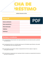 Ficha para Empréstimo de Livro