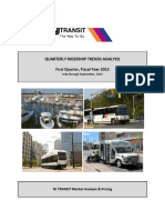 Quarterly Ridership Trends Analysis First Quarter, Fiscal Year 2013