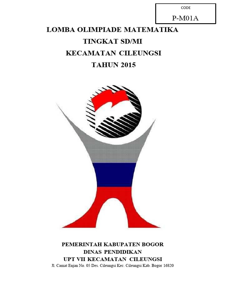 Soal Lomba Osn Matematika Sd Tingkat Kec Pdf