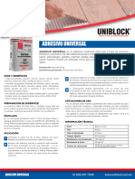 Adhesivo Universal Uniblock Ficha Tecnica