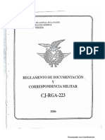 CJ-RGA-223 REGLAMENTO DE CORRESPONDENCIA MILITAR